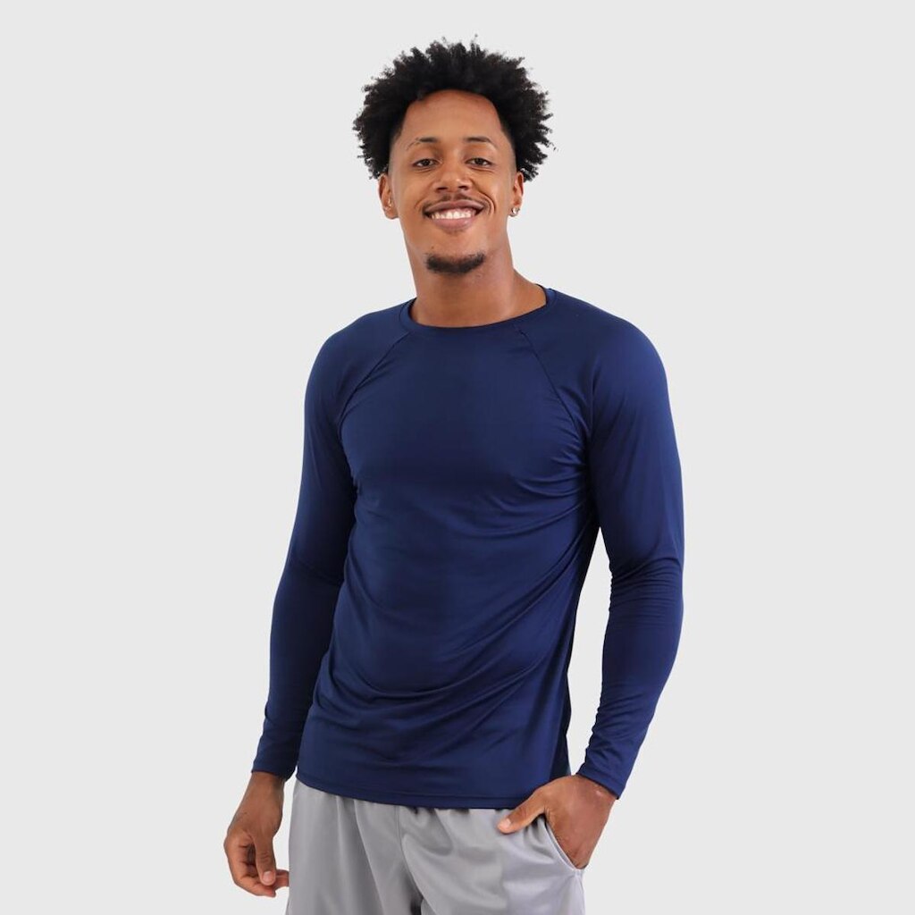 Camisa Segunda Pele Masculina UV com Manga Longa Estilo Leveza e Proteção