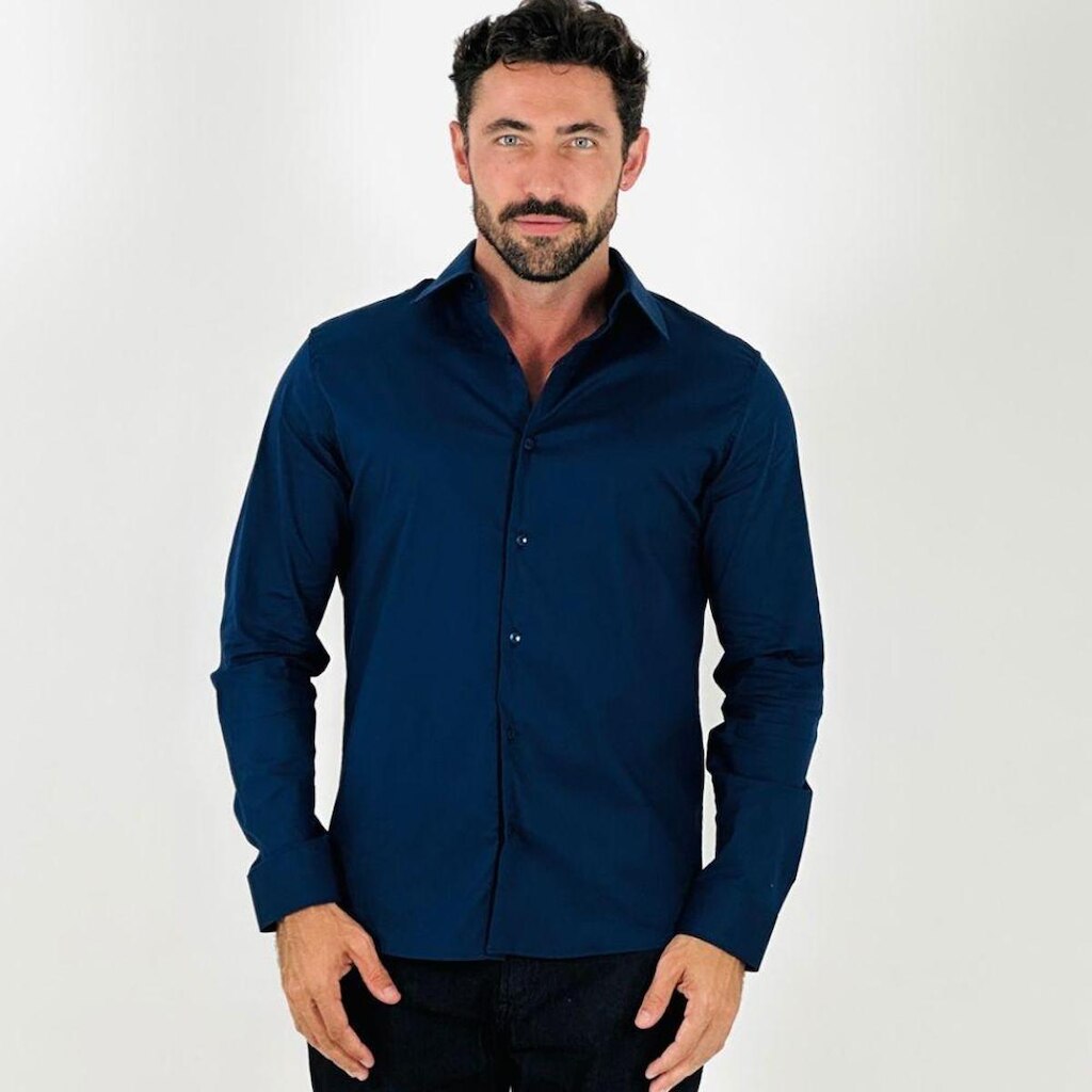 Camisa Sibra Slim Manga Longa Masculina