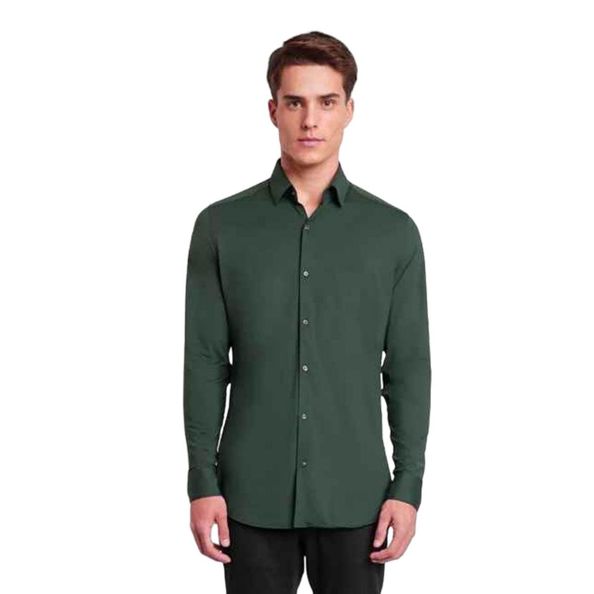 Camisa Slim Aramis Em Tricoline Liso Verde Tam. G Menor preço em Camisa Slim Aramis Em Tricoline Liso Verde Tam. G