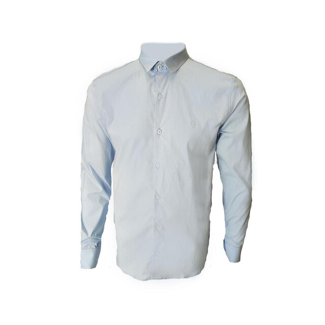 Camisa Slim Sibra Strech Azul Claro Tam. 02