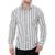 Camisa Social Flamê Listrada - Cinza