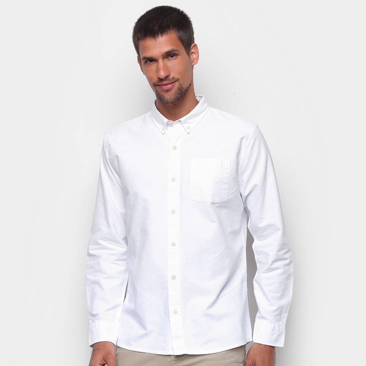 Camisa Social Hering Manga Longa Oxford Slim Masculina - Branco é ruim? Camisa Social Hering Manga Longa Oxford Slim Masculina - Branco é boa?