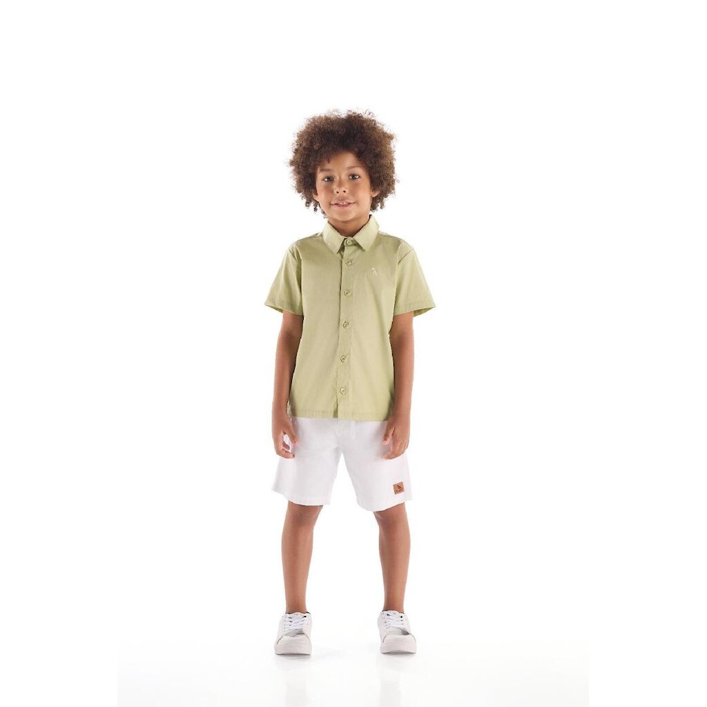 Camisa Social Infantil em Tricoline Quimby
