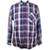 Camisa Social Manga Longa Azul Xadrez Plus Size - Azul