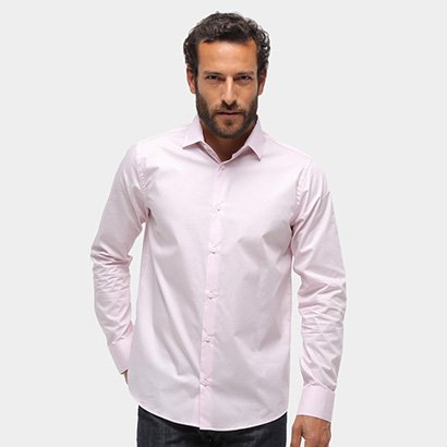 camisa social forum manga longa