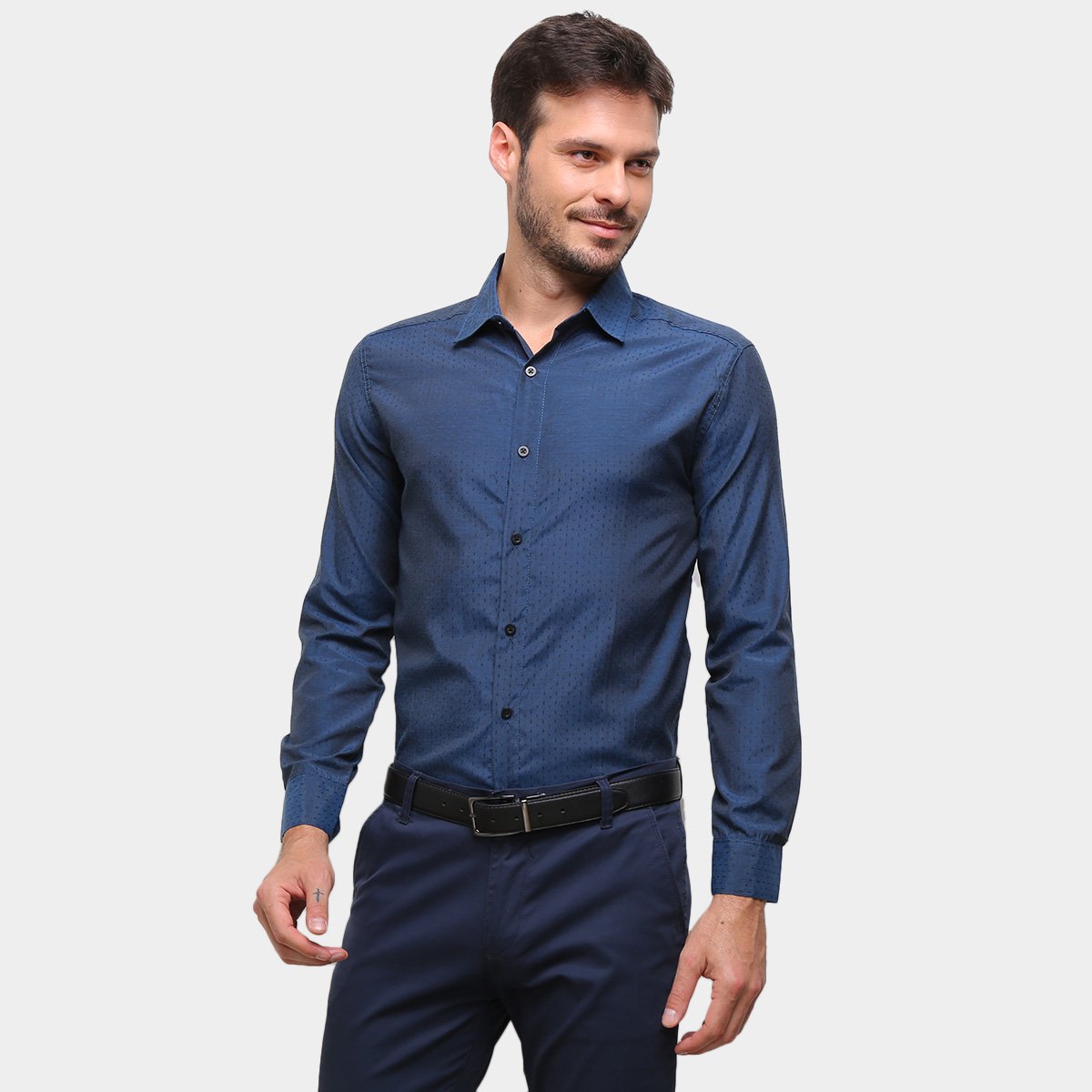 Camisa Social Manga Longa Milano Camesm Masculina - Verde escuro é ruim? Camisa Social Manga Longa Milano Camesm Masculina - Verde escuro é boa?