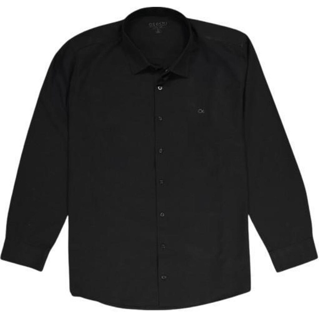 CAMISA SOCIAL MANGA LONGA PLUS SIZE MASCULINA OGOCHI