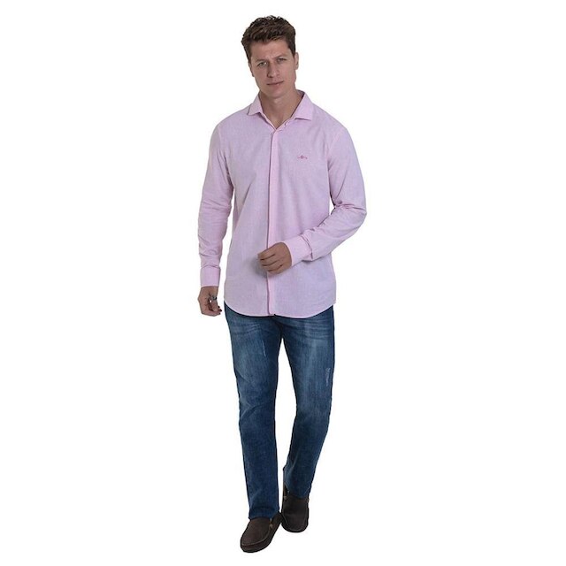 Camisa Social Manga Longa Regular Vista Coberta - Remo Fenut