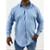 Camisa Social Manga Longa Slim Bebê - REF: 5016C - Azul