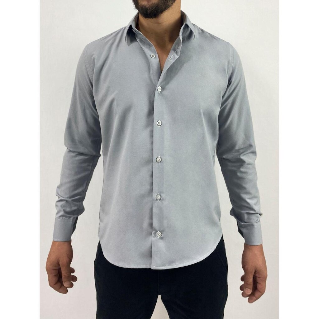 Camisa Social Manga Longa Slim  REF:5021C
