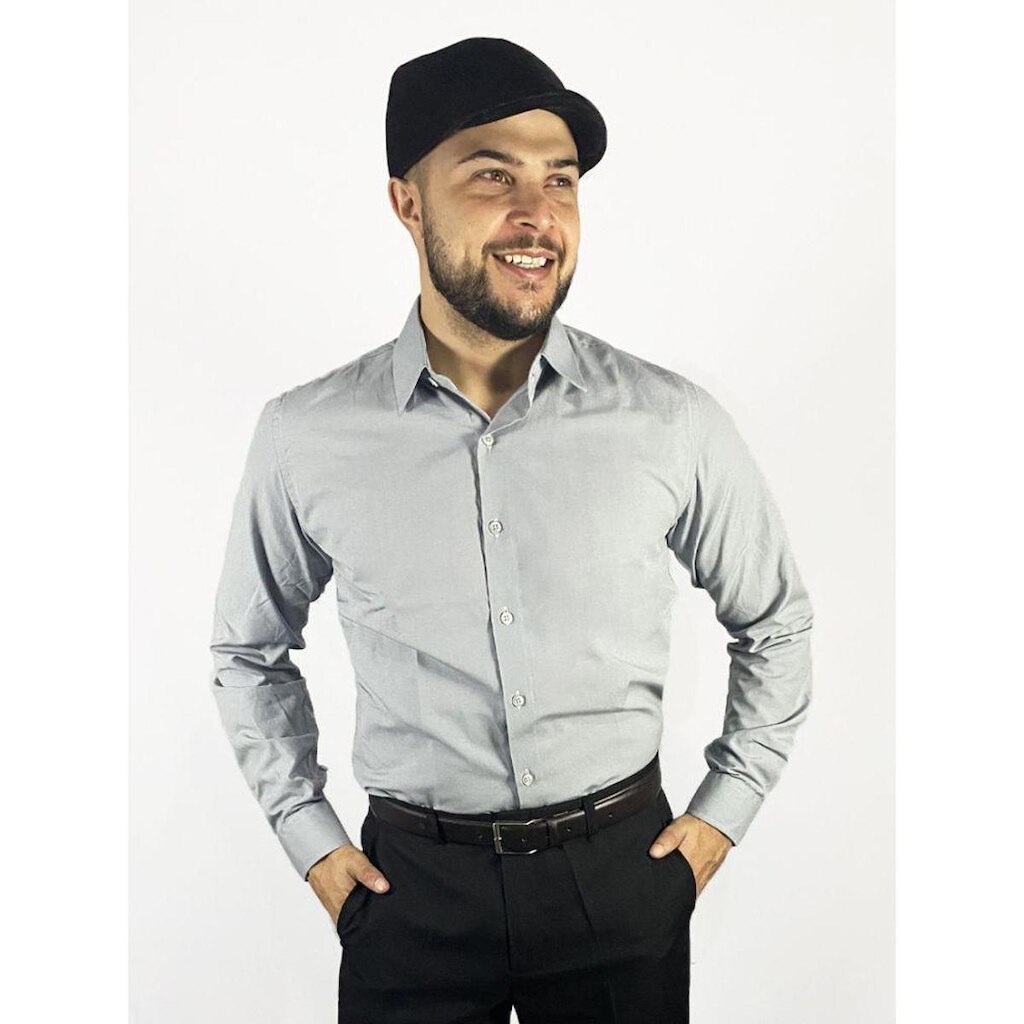 Camisa Social Manga Longa Slim