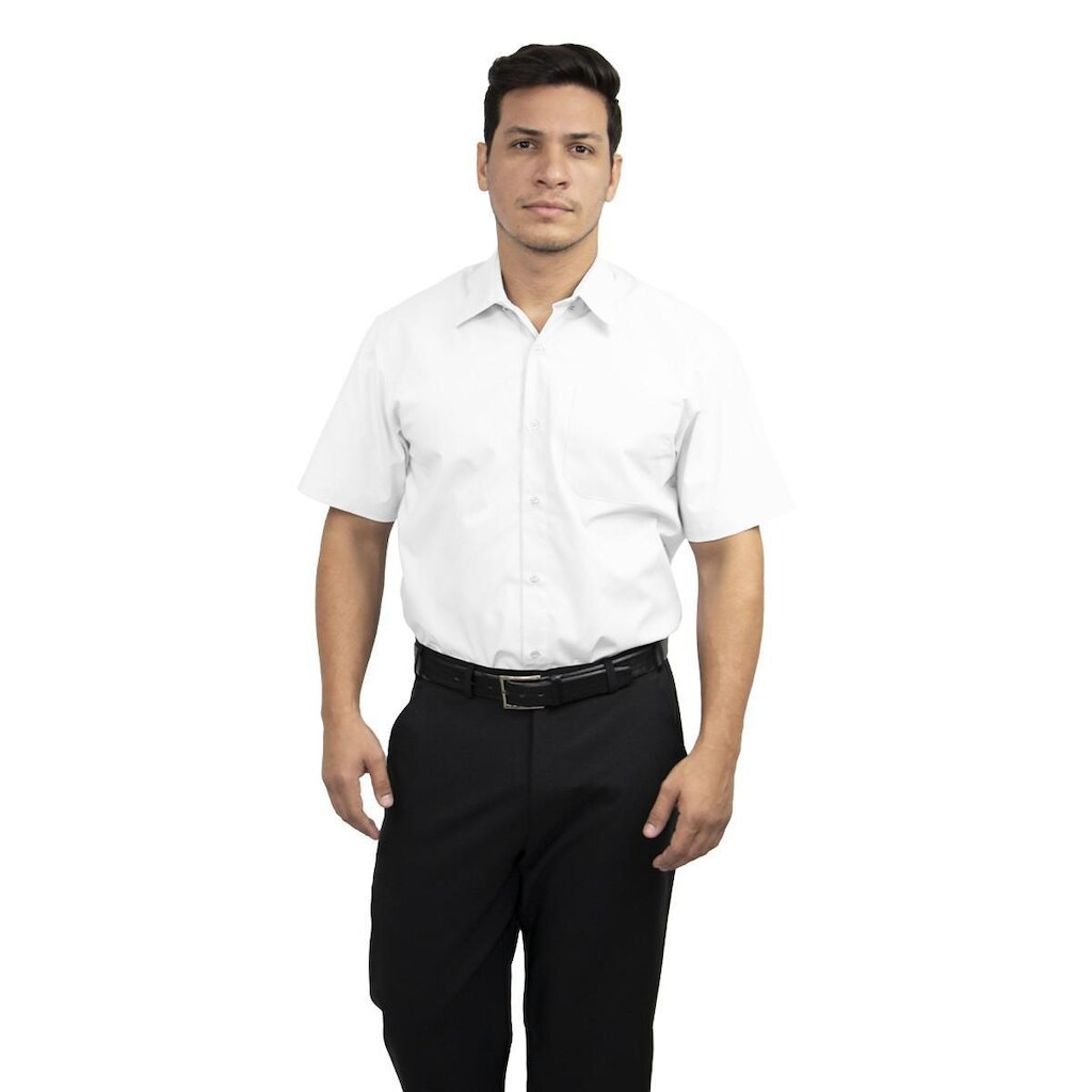 Camisa social masculina manga curta