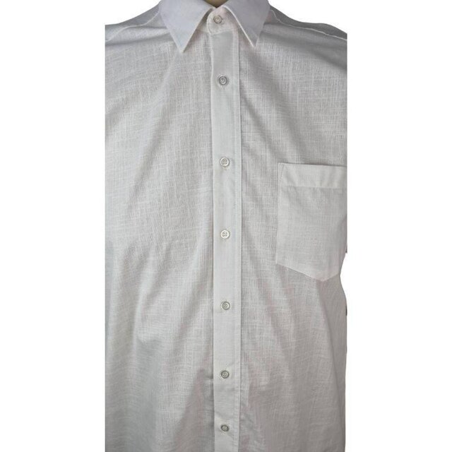 Camisa Social Masculina ML Off White ZUZA Plus Size 4/5