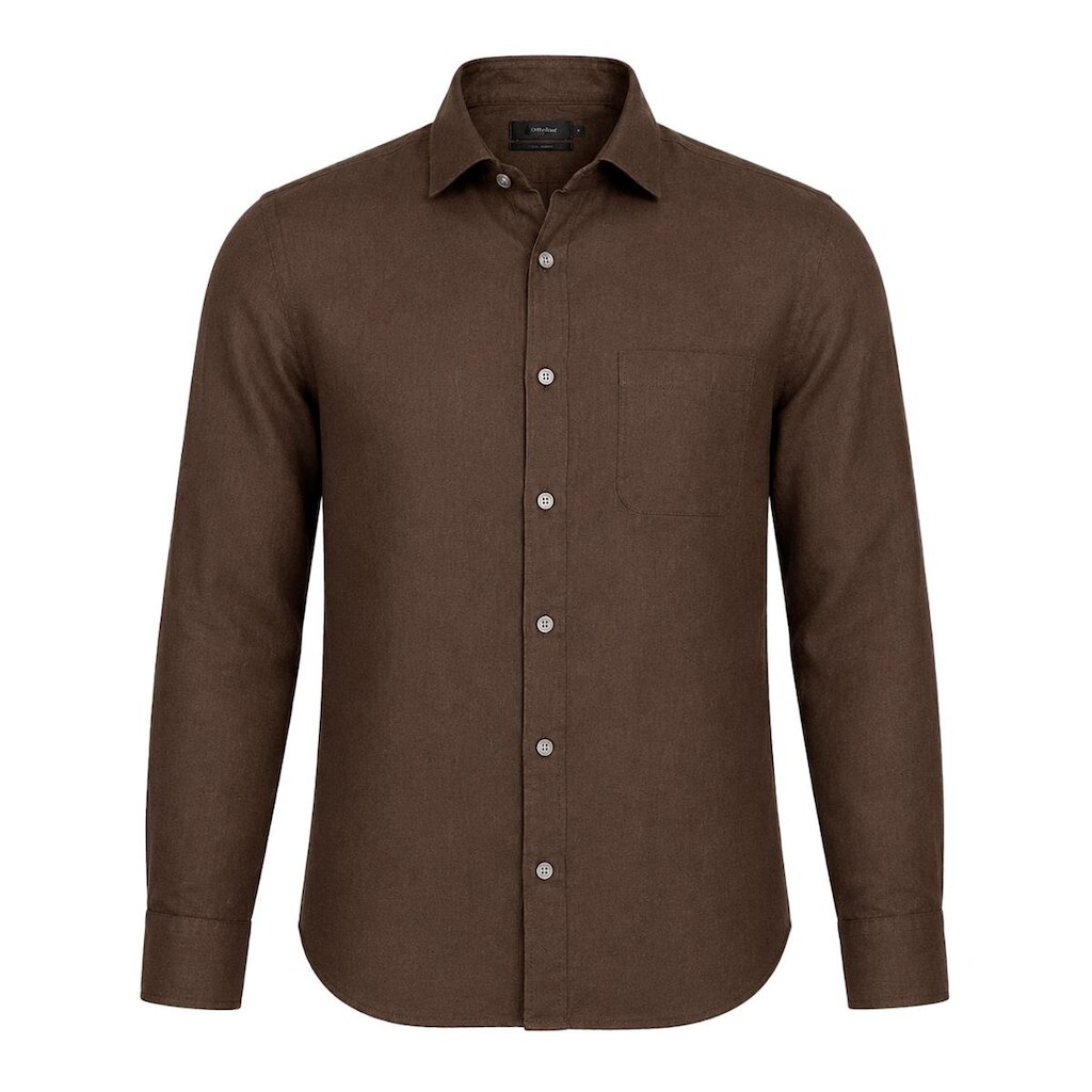 Camisa Social Masculina Oficina Reserva Linho Summer Clássica Com Botão Manga Longa