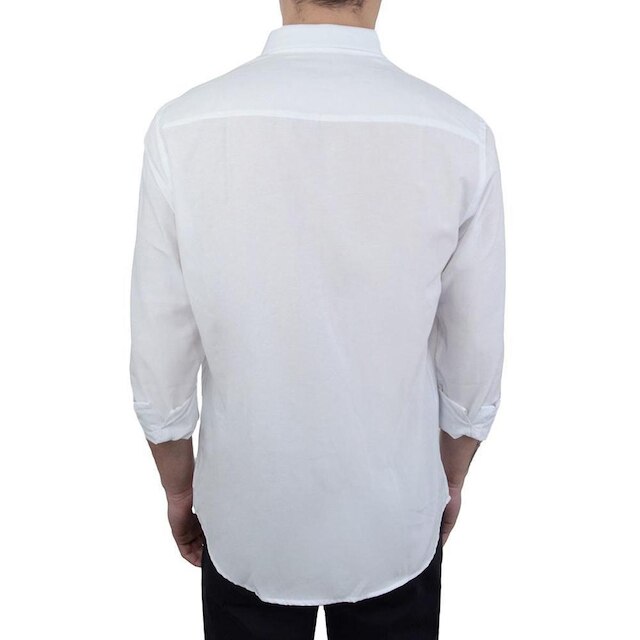 Camisa Social Masculina Ogochi ML Slim Branca - 0015