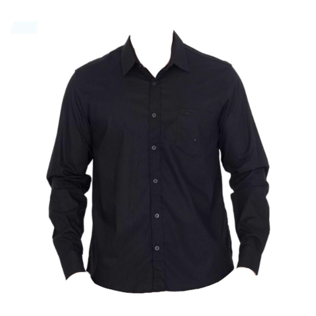Camisa Social Masculina Plus Size Manga Longa Lisa De Algodão Fio 50 9-12 Mepase