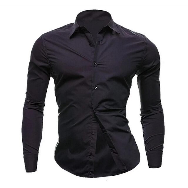 Camisa Social Masculina Slim Fit Luxo