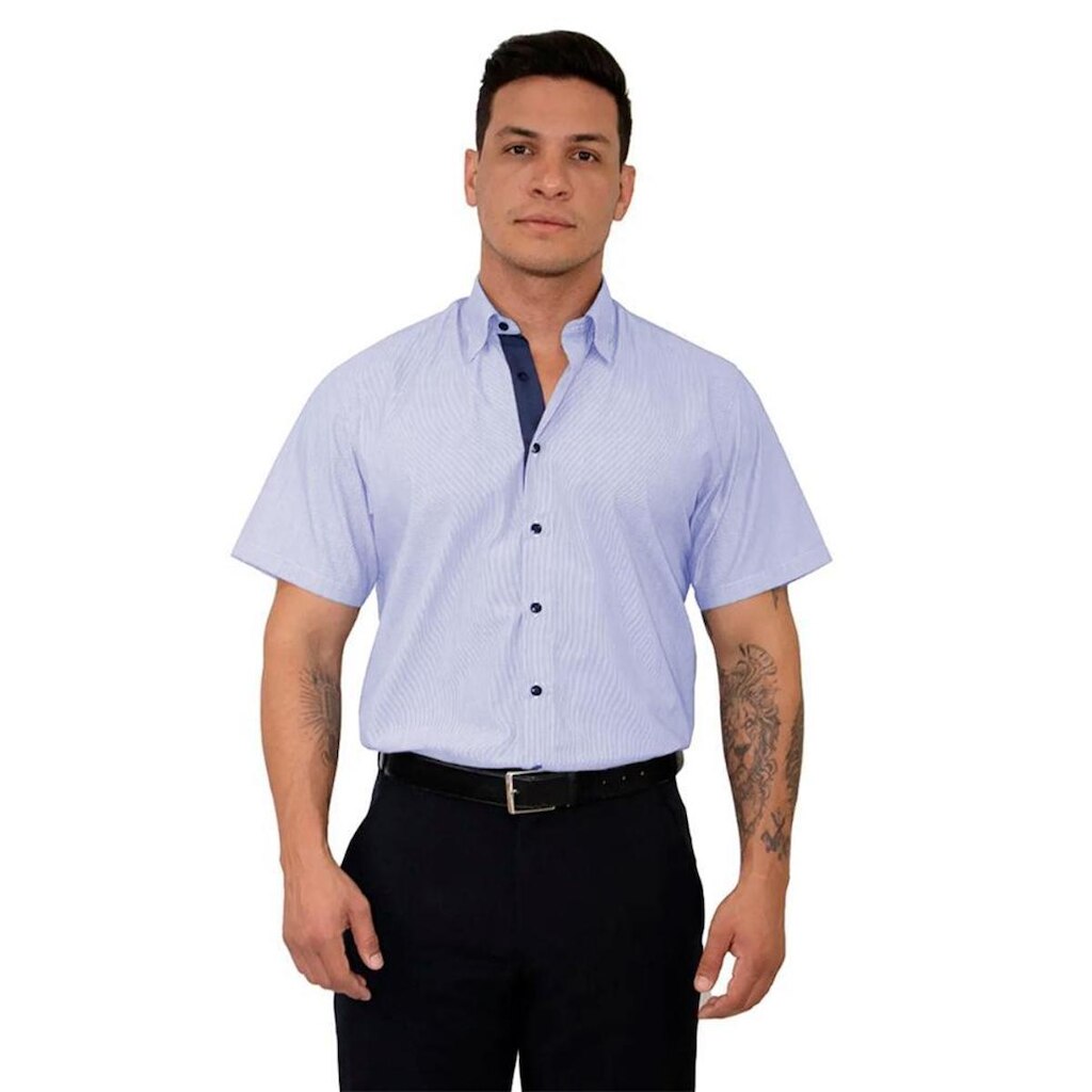 Camisa social masculina slim