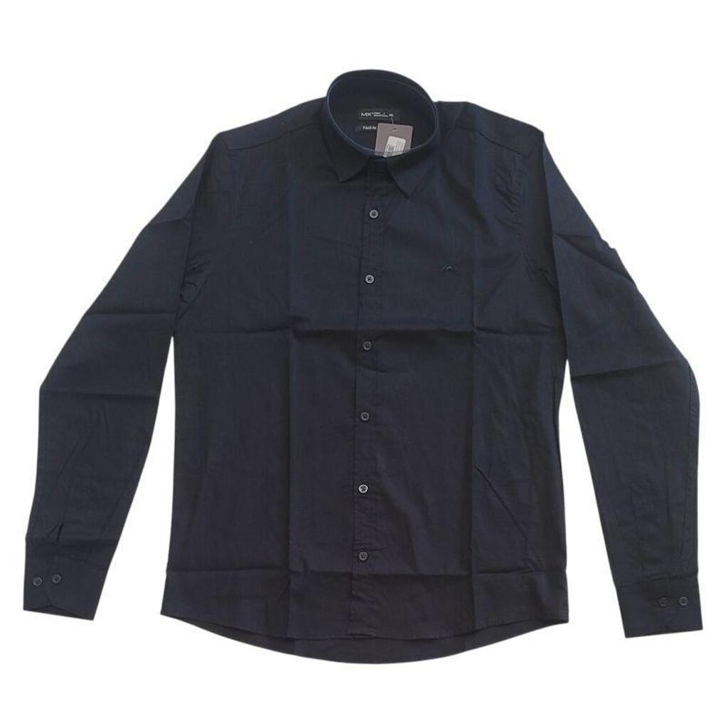 Camisa Social MX 72 Fit Slim Básica Misto com Elastano Masculino Adulto Ref. 20550