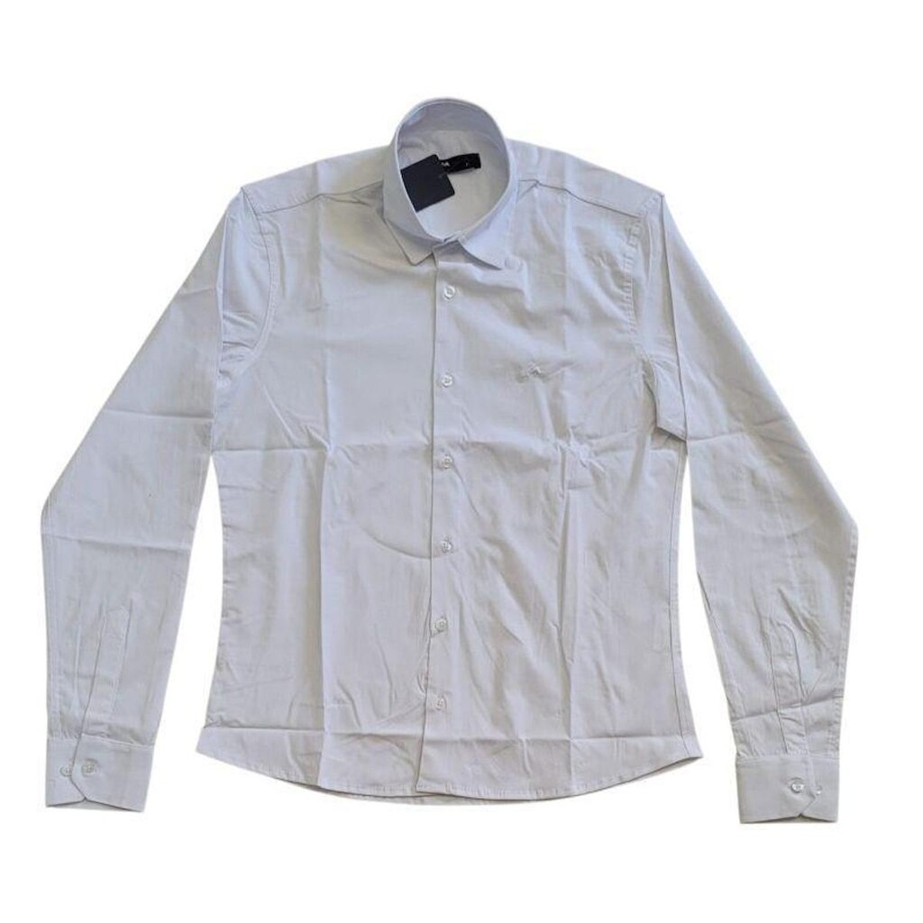 Camisa Social MX 72 Fit Slim Básica Misto com Elastano Masculino Adulto Ref. 20550