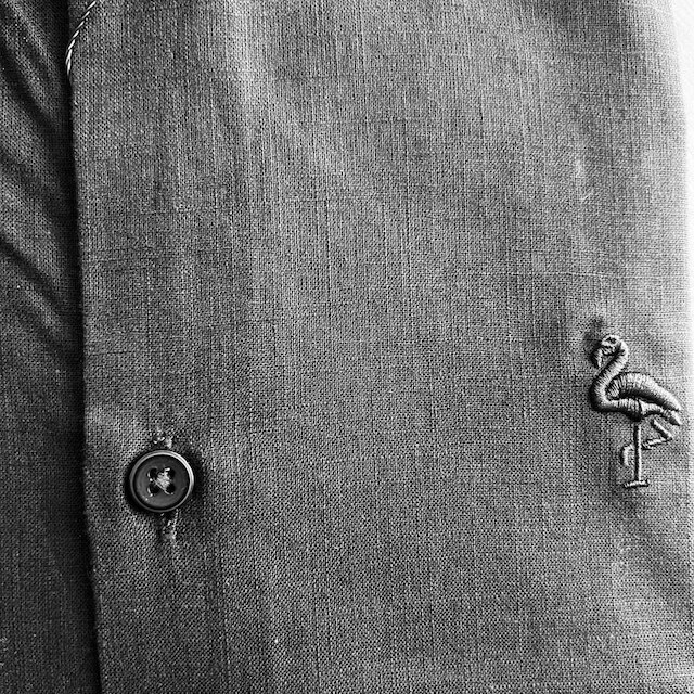 Camisa Social Preta Flamê