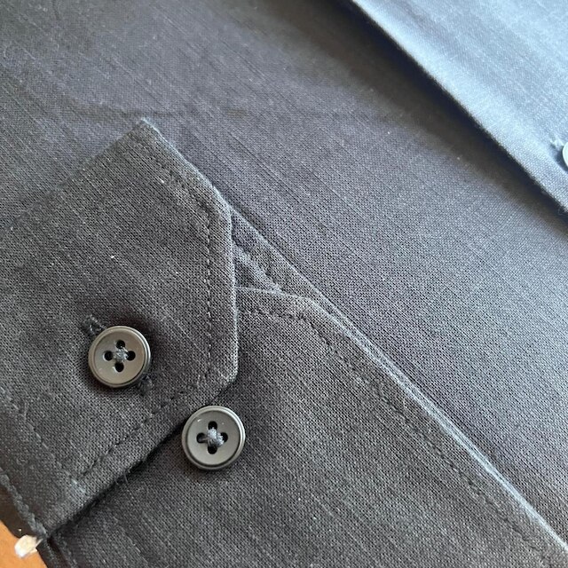 Camisa Social Preta Flamê