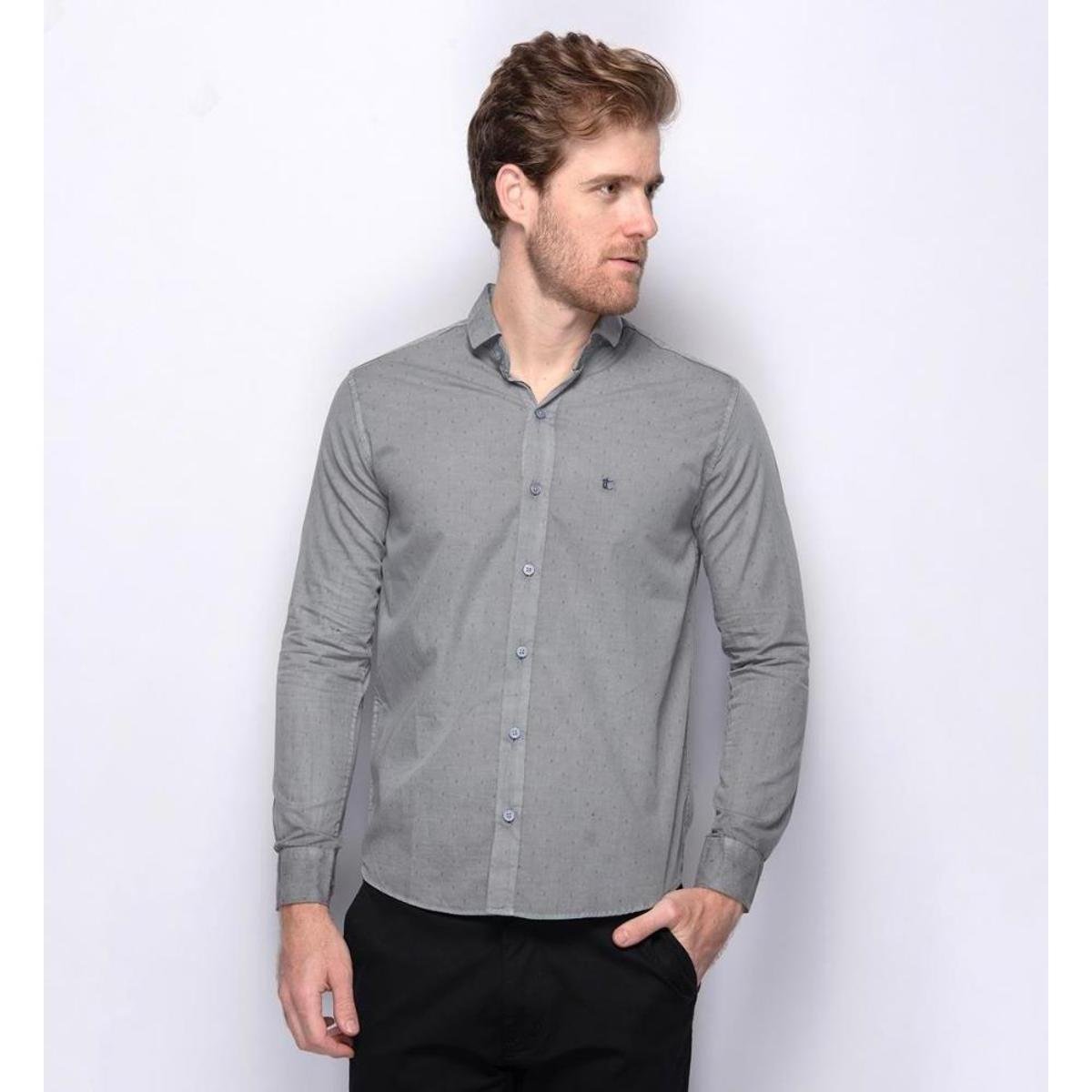 Camisa Social Slim Teodoro Jacquard Luxo 50 Fios Masculina - Cinza é ruim? Camisa Social Slim Teodoro Jacquard Luxo 50 Fios Masculina - Cinza é boa?