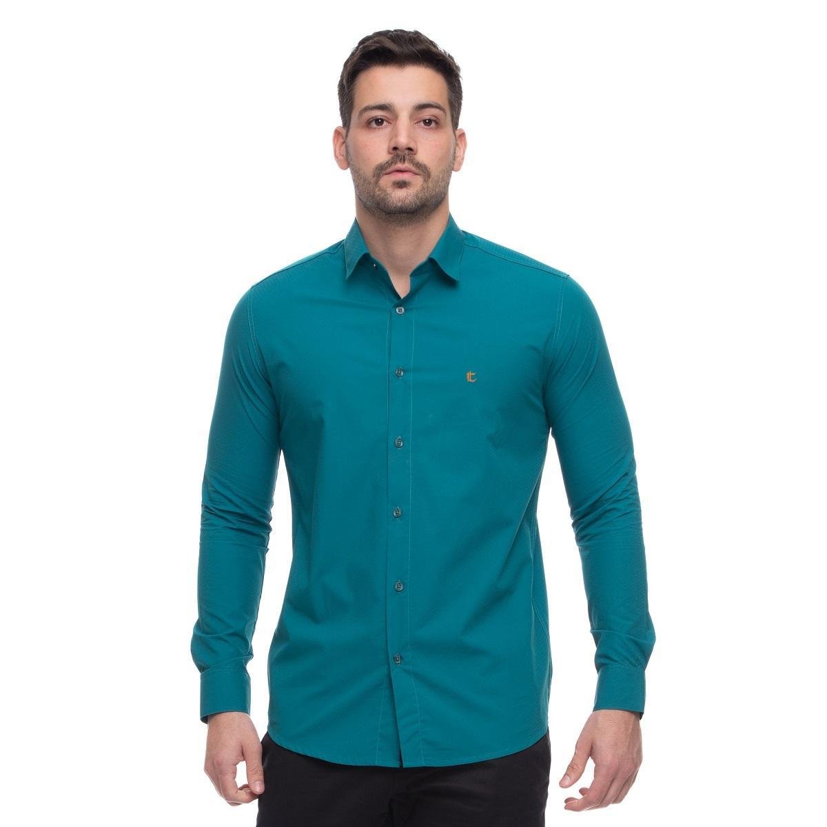 Camisa Social Slim Teodoro Jacquard Luxo 50 Fios Masculina - Marinho é ruim? Camisa Social Slim Teodoro Jacquard Luxo 50 Fios Masculina - Marinho é boa?