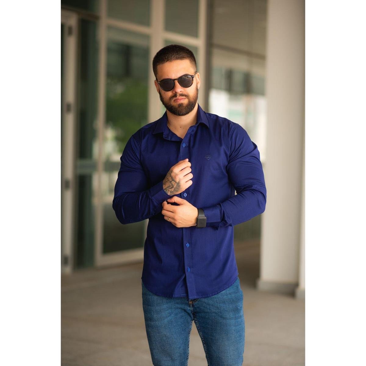 Jeans Camisa Social Para Homens Looks Masculinos Homens De Camisa