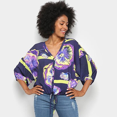 Camisa Sommer Estampada Feminina - Feminino
