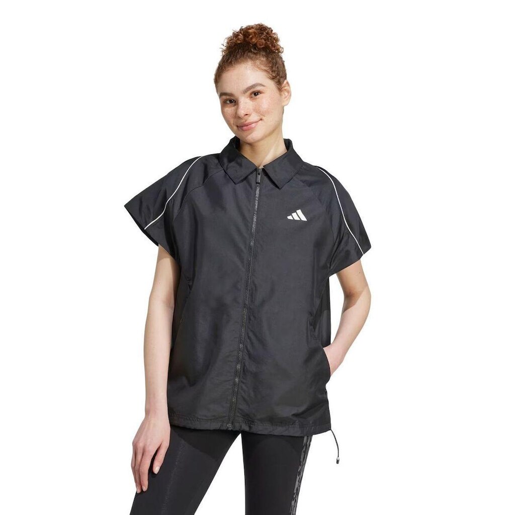 CAMISA STADIUM COVER UP JL6889 - PRETO/BRANCO P
