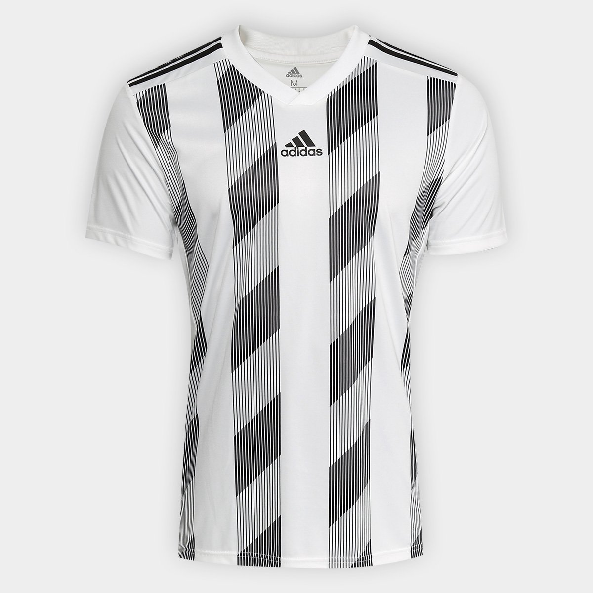 blusa adidas listrada preta