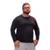 Camisa Térmica Dr Fit Masculina Plus Size Uv50+ Segunda Pele Proteção Solar - Preto