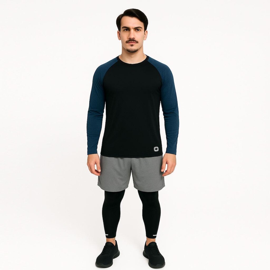 Camisa Térmica Masculina Manga Longa Dry Treino