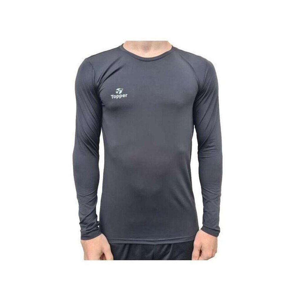 Camisa Térmica Treino Proteção Manga Longa Topper UV50 Regular Fit Ref - 4323083
