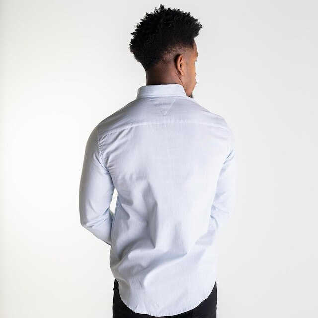 Camisa Tommy Hilfiger Oxford Azul Claro