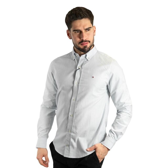 Camisa Tommy Hilfiger Oxford Azul Claro