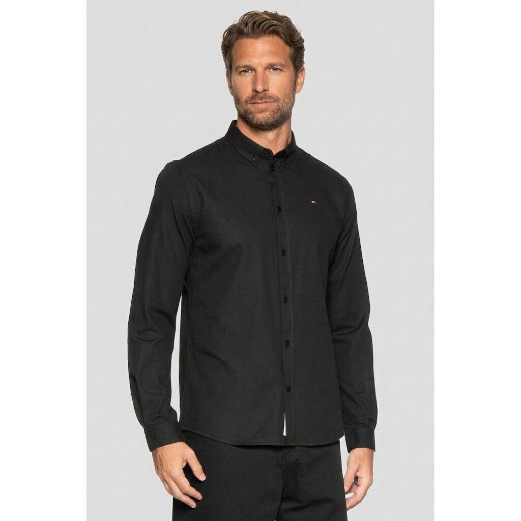 Camisa Tommy Jeans ML Masculina Regular Fit Oxford Shirt