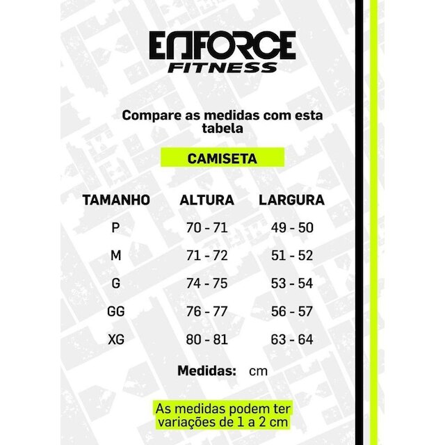 Camisa Treino Dry - Enforce Fitness - Tam M