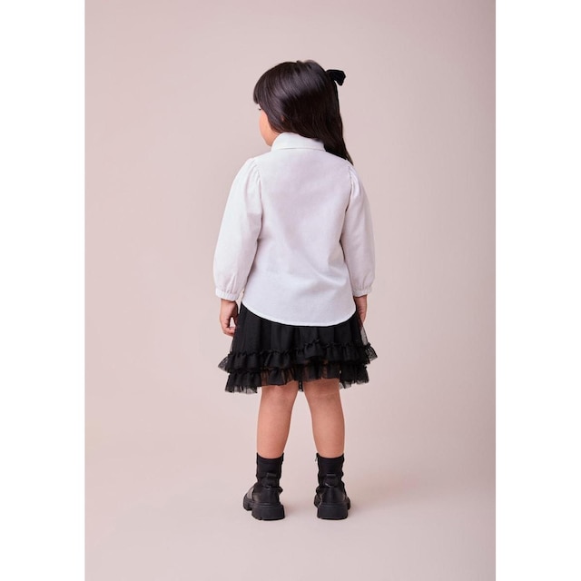 Camisa Tricoline Laço Minnie e Mickey Animê