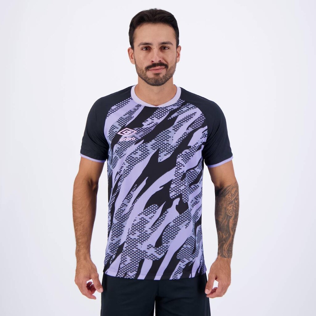 Camisa Umbro Artillerry Preta e Roxa