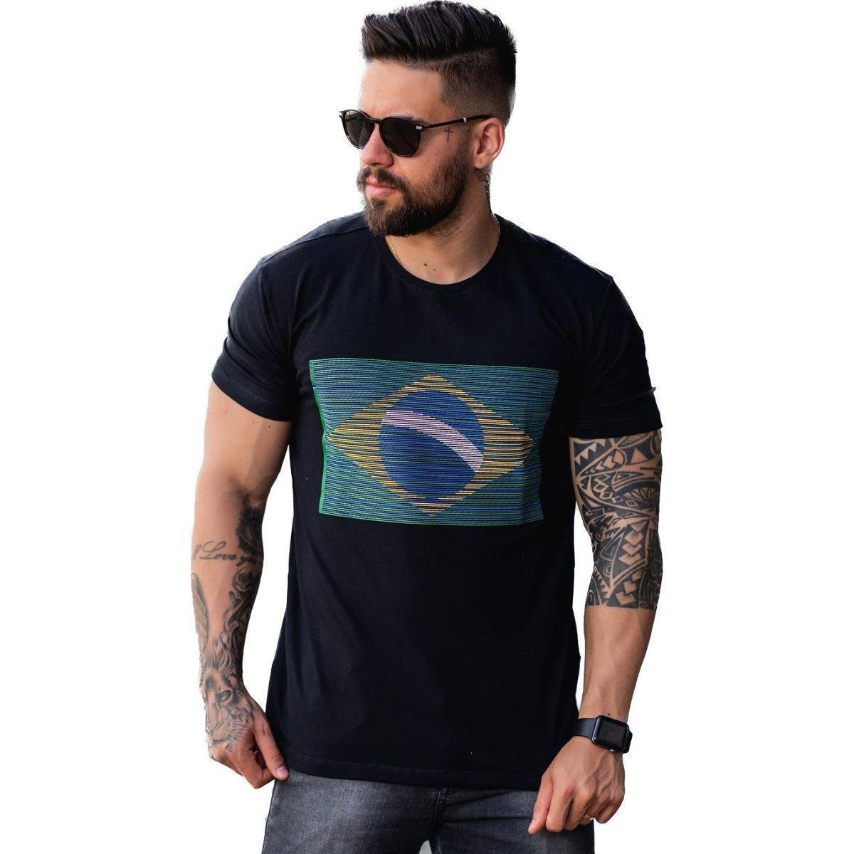 Camisa Volar Algodão Slim Fit Seleção Brasileira Camiseta Brasil Mapa Relevo Masculina é ruim? Camisa Volar Algodão Slim Fit Seleção Brasileira Camiseta Brasil Mapa Relevo Masculina é boa?