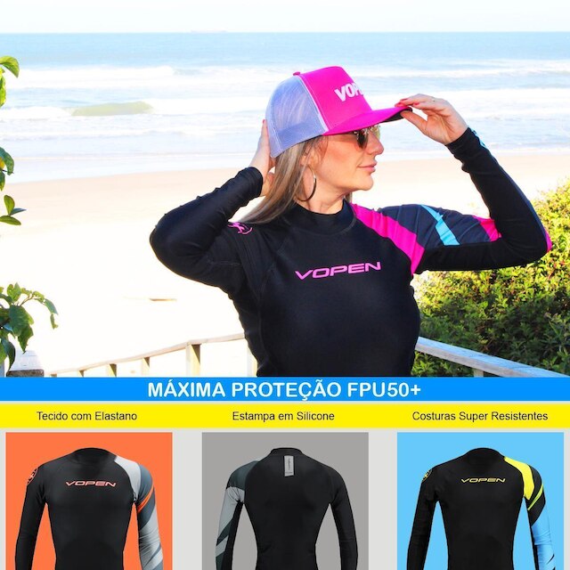 Camisa Vopen Vest Lycra Acqua Unissex