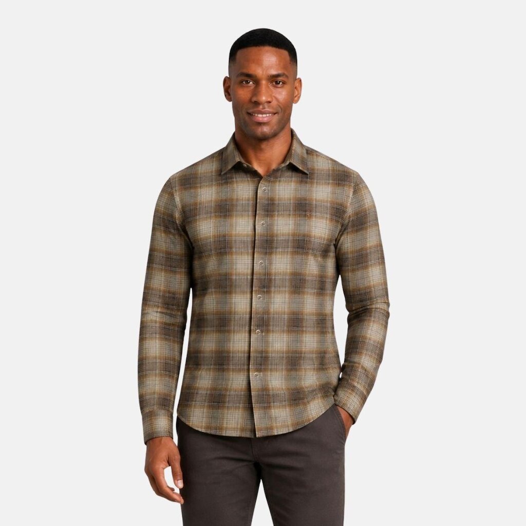 Camisa Xadrez Manga Longa Algodão Medson
