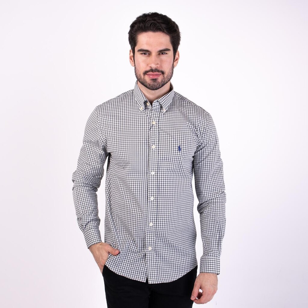 Camisa  Xadrez Verde Musgo