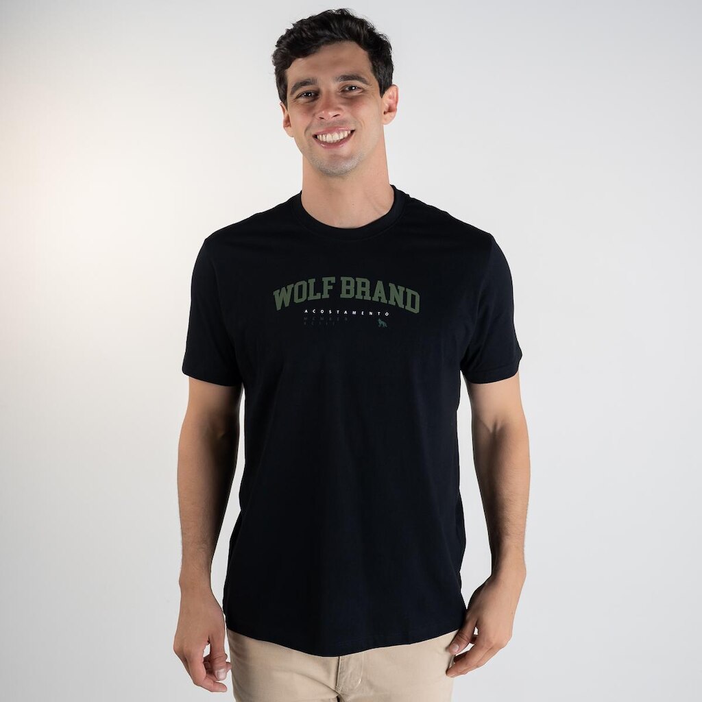 Camiseta Acostamento Brand Wolf Preta