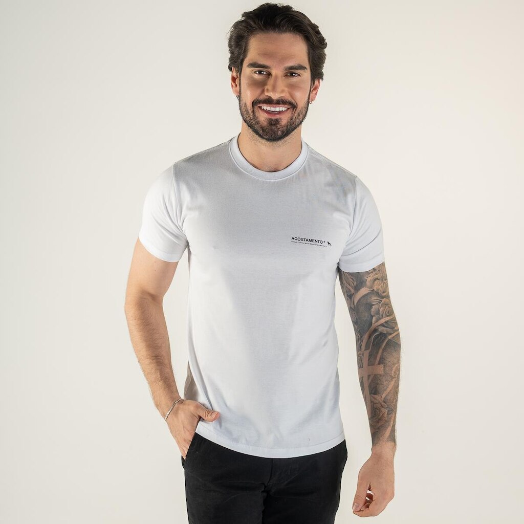 Camiseta Acostamento Casual Beyond Branca