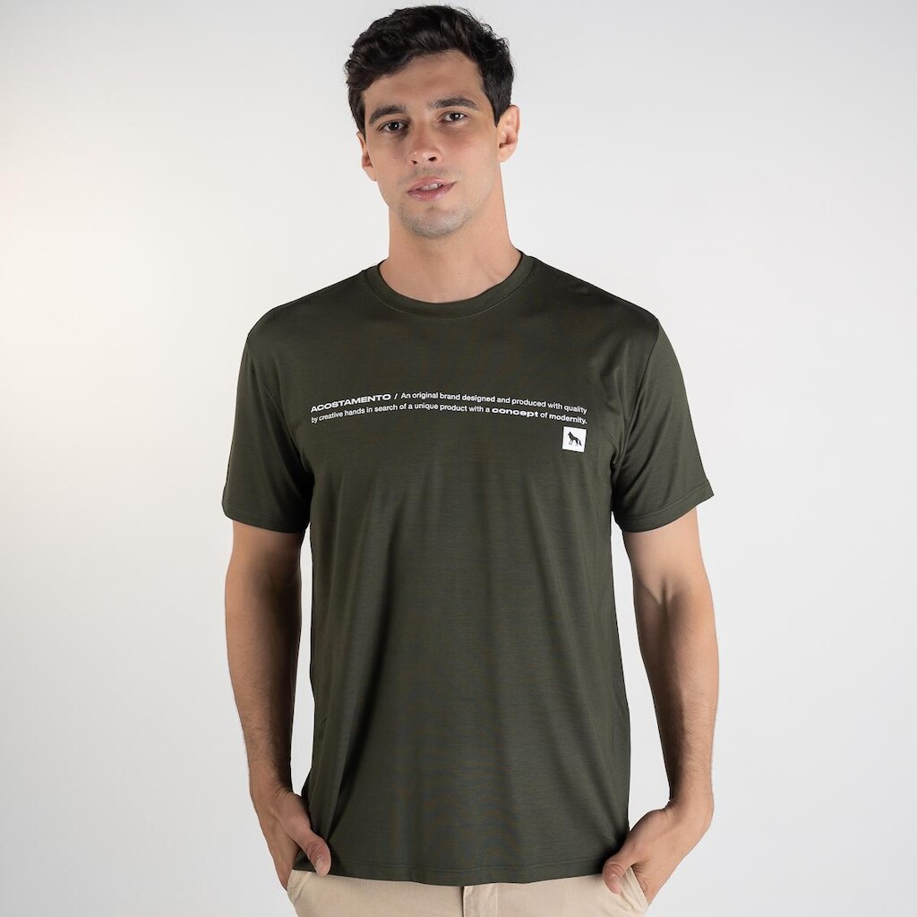 Camiseta Acostamento Modal Concept Verde Militar