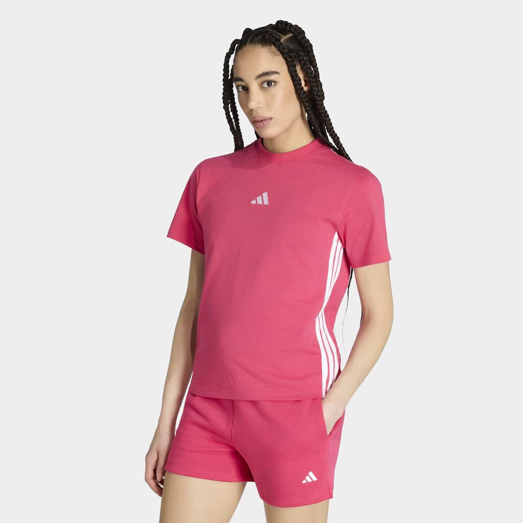 Camiseta Adidas 3 Listras Feminina