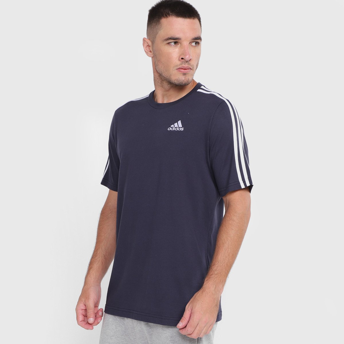 Camiseta Adidas 3 Listras - Marinho é ruim? Camiseta Adidas 3 Listras - Marinho é boa?